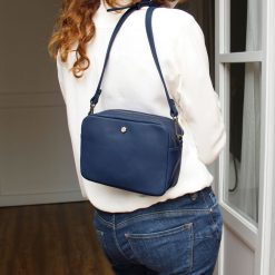 Sacs A Main | JULES & JENN Sac Gabrielle Cuir Bleu