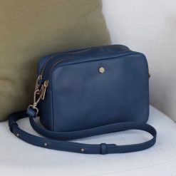 Sacs A Main | JULES & JENN Sac Gabrielle Cuir Bleu