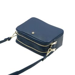 Sacs A Main | JULES & JENN Sac Gabrielle Cuir Bleu