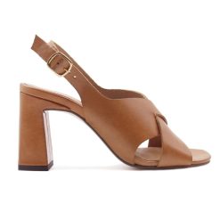 Sandales | JULES & JENN Sandales Graphiques Cuir Camel