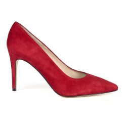 Escarpins | JULES & JENN Escarpins Cuir Daim Rouge