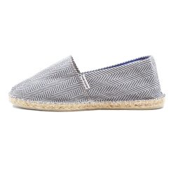 Espadrilles | JULES & JENN Espadrilles Coton Upcycle Blanc Bleu Blanc/Bleu