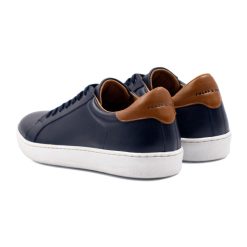 Baskets | JULES & JENN Tennis Lacet Cuir Bleu