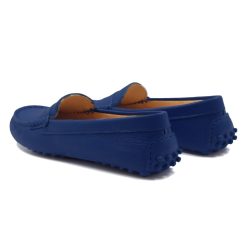 Mocassins & Derbies | JULES & JENN Mocassins Cuir Graine Bleu Royal