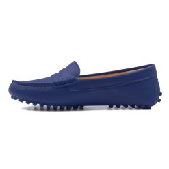 Mocassins & Derbies | JULES & JENN Mocassins Cuir Graine Bleu Royal