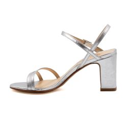 Sandales | JULES & JENN Sandales Talon Epurees Cuir Argente