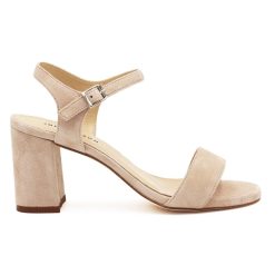 Sandales | JULES & JENN Sandales A Talon Cuir Daim Beige