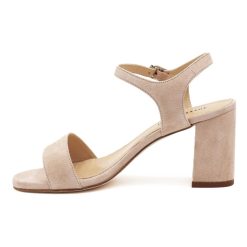 Sandales | JULES & JENN Sandales A Talon Cuir Daim Beige