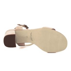 Sandales | JULES & JENN Sandales A Talon Cuir Daim Beige