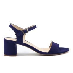 Sandales | JULES & JENN Sandales Moyen Talon Cuir Daim Bleu