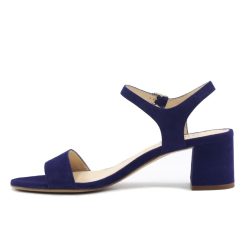 Sandales | JULES & JENN Sandales Moyen Talon Cuir Daim Bleu