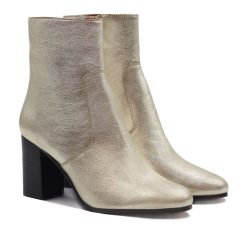 Bottines & Bottes | JULES & JENN Bottines Talon Essentielles Cuir Dore