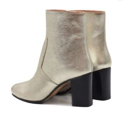 Bottines & Bottes | JULES & JENN Bottines Talon Essentielles Cuir Dore