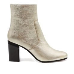 Bottines & Bottes | JULES & JENN Bottines Talon Essentielles Cuir Dore