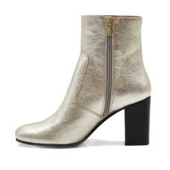 Bottines & Bottes | JULES & JENN Bottines Talon Essentielles Cuir Dore