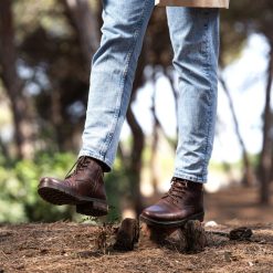 Boots | JULES & JENN Ranger Boots Cuir Graine Marron