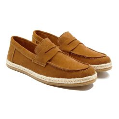 Mocassins | JULES & JENN Mocassins Espadrilles Cuir Cognac