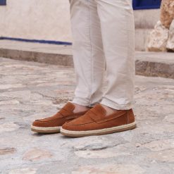 Mocassins | JULES & JENN Mocassins Espadrilles Cuir Cognac