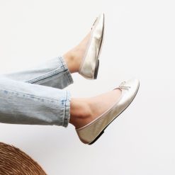 Ballerines & Slippers | JULES & JENN Ballerines Classiques Cuir Dore