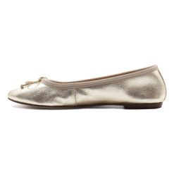 Ballerines & Slippers | JULES & JENN Ballerines Classiques Cuir Dore