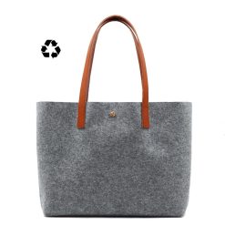 Sacs A Main | JULES & JENN Sac Cabas Drap De Laine Gris