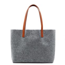 Sacs A Main | JULES & JENN Sac Cabas Drap De Laine Gris