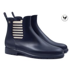 Bottines & Bottes | JULES & JENN Bottines De Pluie Bleu Blanc