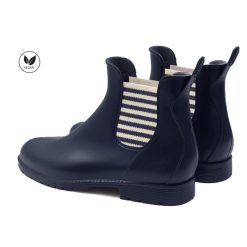 Bottines & Bottes | JULES & JENN Bottines De Pluie Bleu Blanc