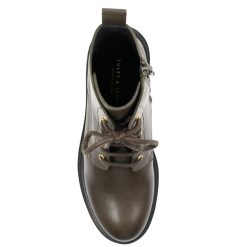 Bottines & Bottes | JULES & JENN Bottines Ranger Crantees Cuir Kaki