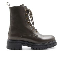 Bottines & Bottes | JULES & JENN Bottines Ranger Crantees Cuir Kaki