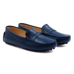 Mocassins & Derbies | JULES & JENN Mocassins Cuir Graine Bleu Bleu Marine