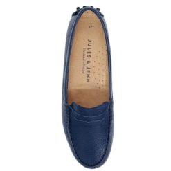 Mocassins & Derbies | JULES & JENN Mocassins Cuir Graine Bleu Bleu Marine