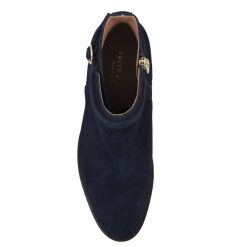 Bottines & Bottes | JULES & JENN Bottines Cavalieres Cuir Daim Bleu