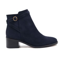 Bottines & Bottes | JULES & JENN Bottines Cavalieres Cuir Daim Bleu