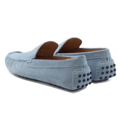 Mocassins | JULES & JENN Mocassins Cuir Daim Bleu Clair