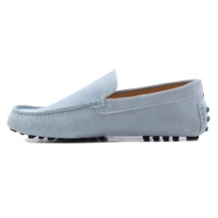 Mocassins | JULES & JENN Mocassins Cuir Daim Bleu Clair