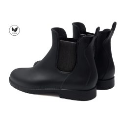 Bottines & Bottes | JULES & JENN Bottines De Pluie Noir Argente Noir/Gris