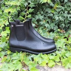 Bottines & Bottes | JULES & JENN Bottines De Pluie Noir Argente Noir/Gris