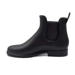 Bottines & Bottes | JULES & JENN Bottines De Pluie Noir Argente Noir/Gris