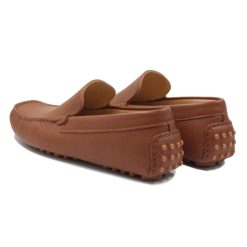 Mocassins | JULES & JENN Mocassins Cuir Graine Cognac