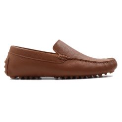 Mocassins | JULES & JENN Mocassins Cuir Graine Cognac