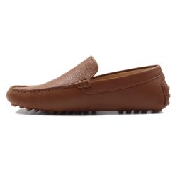 Mocassins | JULES & JENN Mocassins Cuir Graine Cognac